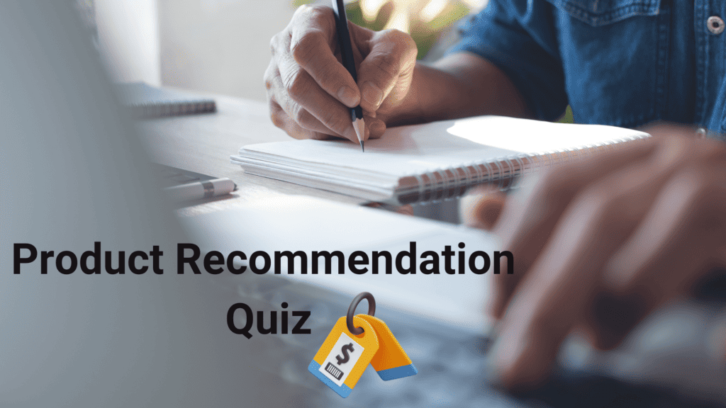 product recommendation quiz