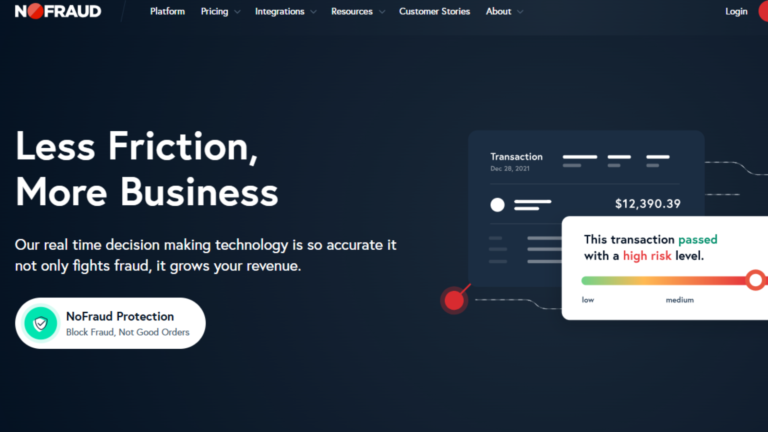 9 Best Chargeback Prevention and Management Companies 8 nofraud homepage