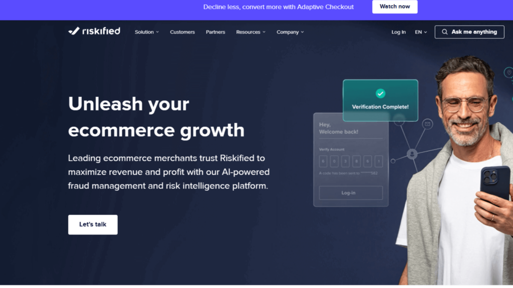 9 Best Chargeback Prevention and Management Companies 1 riskified homepage