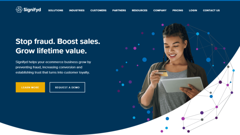 9 Best Chargeback Prevention and Management Companies 4 signifyd homepage