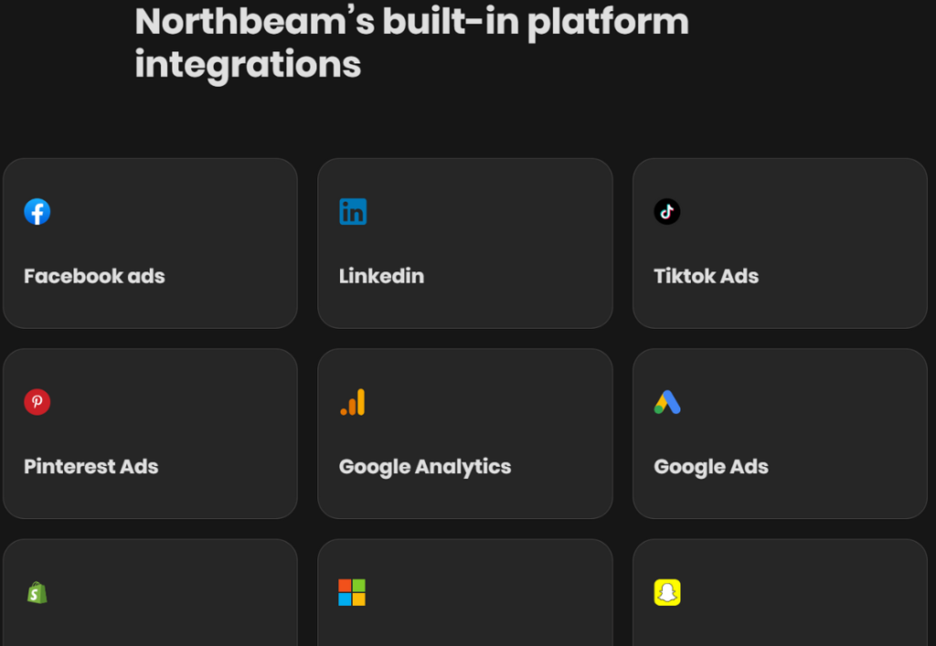 northbeam integrations