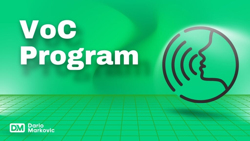 Voice of customer program; VoC program.