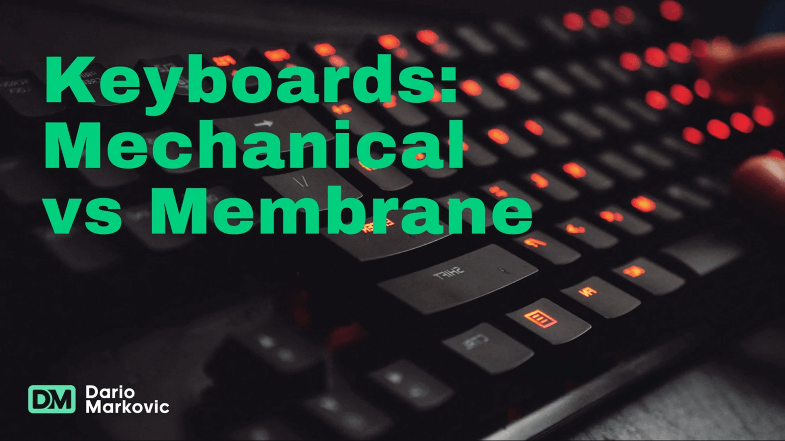 mechanical vs membrane gaming keyboards