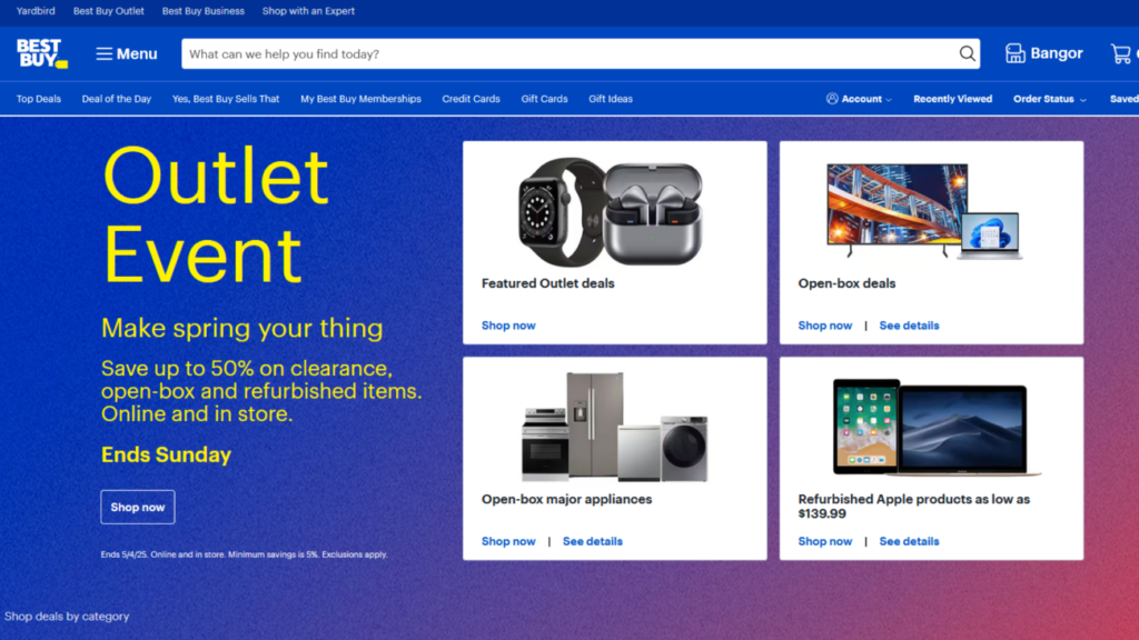 best buy homepage